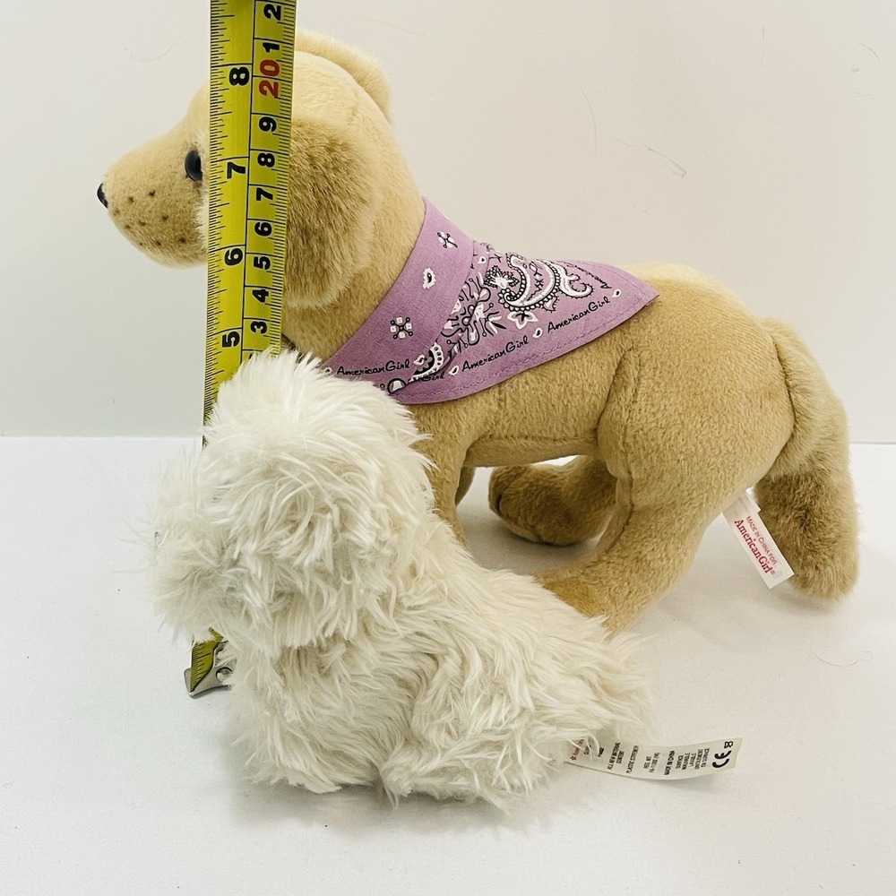 American Girl Doll Sandy Posable Coconut Stiff Grooming Bath Tub Dog Lot - Picture 14 of 15